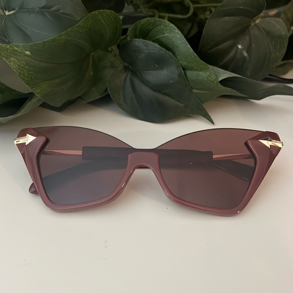 Karen Walker Red Cat-Eye Sunglasses
